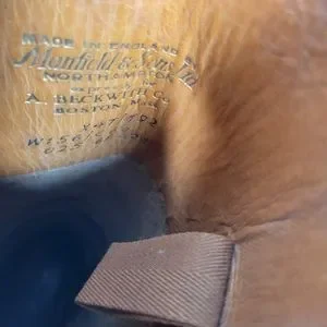 Vtg Manfield & Sons Ltd Black Leather Tall Equestrian Riding Boot Men 6.5 W 8.5B Manfield and Sons | Shoes | Vtg Manfield Sons Ltd Black  main image 3